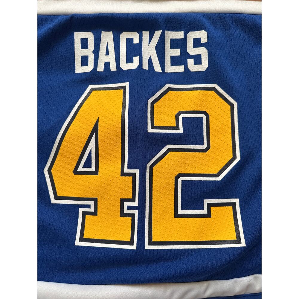 Reebok St. Louis Blues David Backes #42 Jersey Youth L/XL Blue Gold